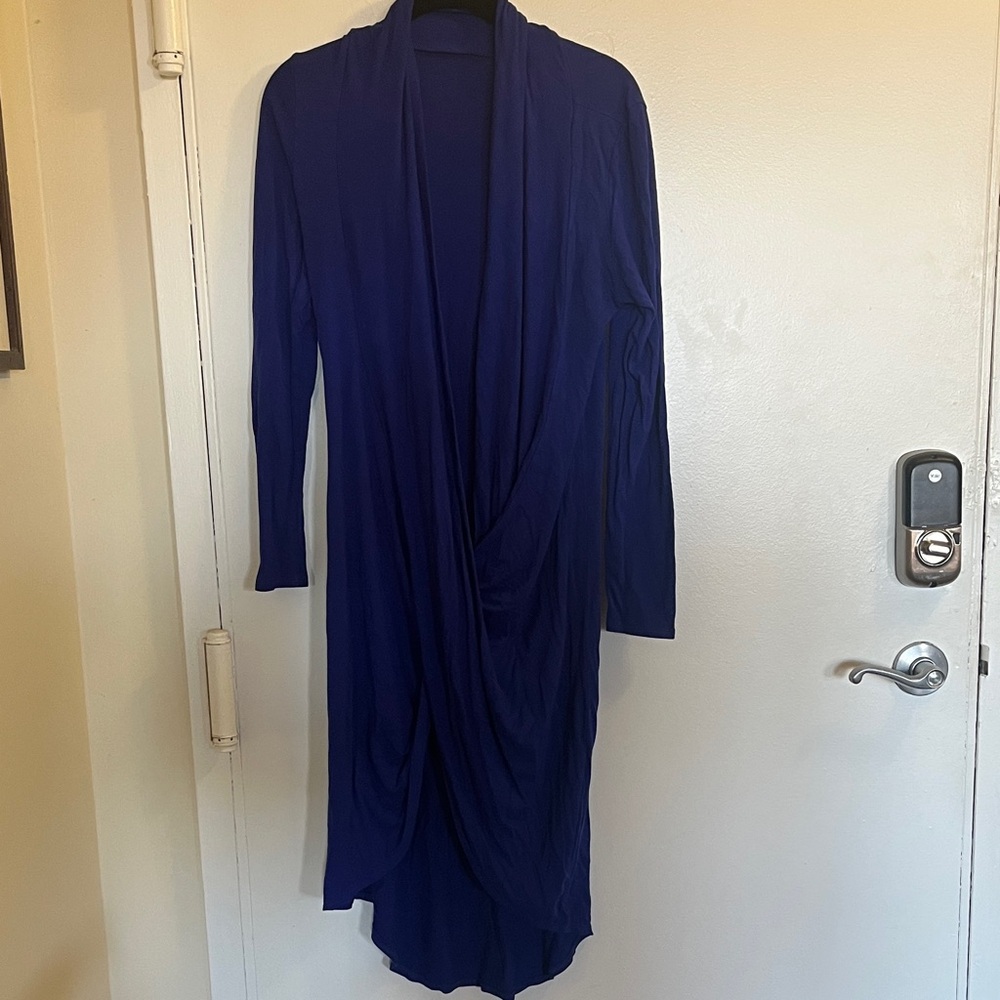 Blue Draped Dress